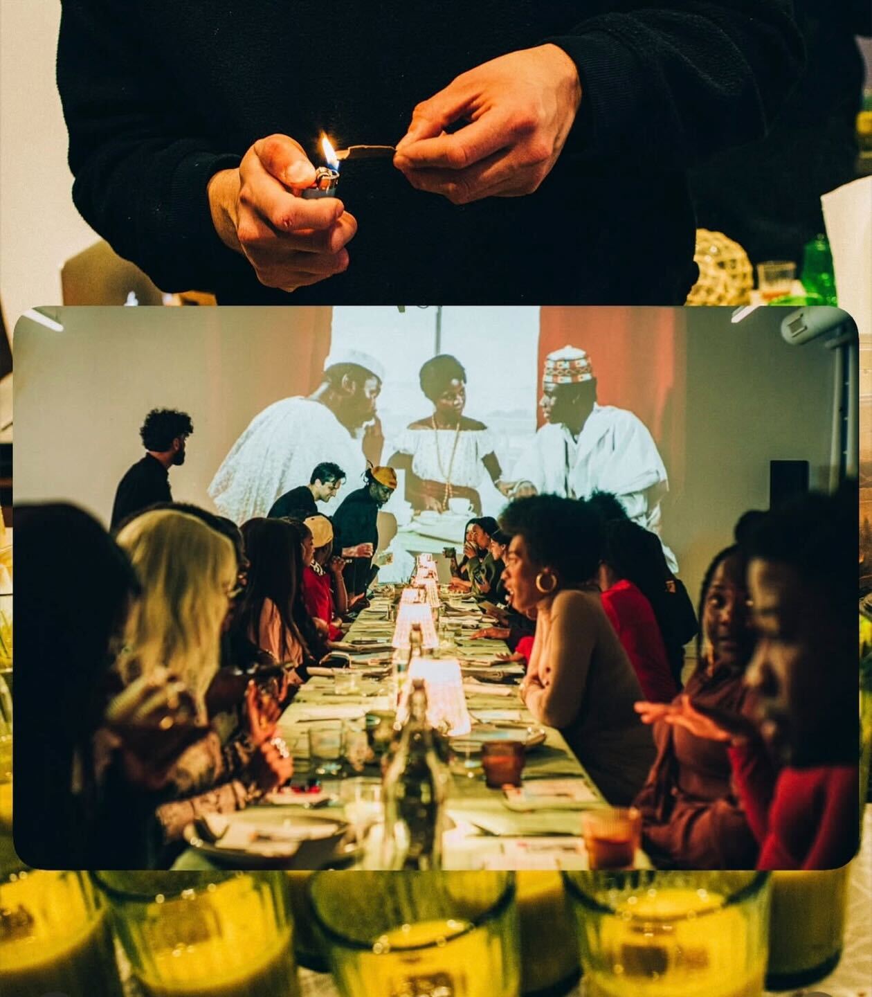 Diaspora Chicago, cultural projection and candlelit dining